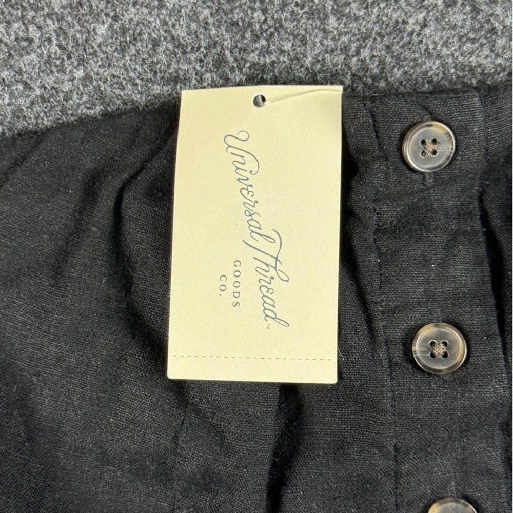 Universal Thread black linen button up top with pockets Size Small - Picture 3 of 6